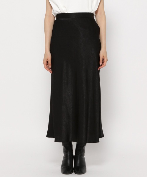 LOWRYS FARM(ローリーズファーム)の「シワサテンバイアスフレアスカート 127020(スカート・レディース・ブラック/ブラウン/ピンク/アイボリー/グリーン・FREE/FS)」の18枚目の写真