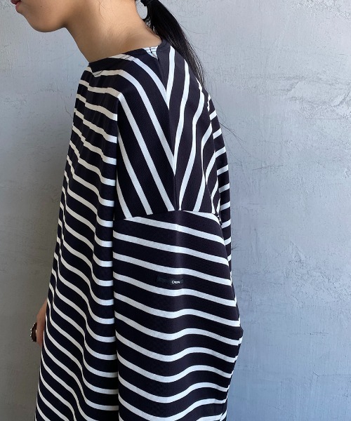 ORCIVAL（オーシバル）の「[ORCIVAL/オーシバル] ビッグシルエット ボートネックボーダーカットソー（Tシャツ/カットソー・レディース・ホワイト/ブラック・1）」の22枚目の写真