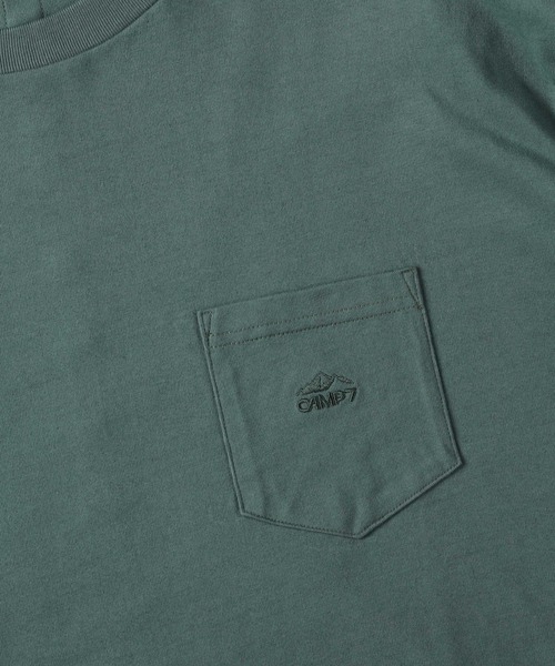 CAMP7（キャンプセブン）の「【CAMP7】テープロゴロンＴ（Tシャツ/カットソー・レディース・ホワイト/ブラック/グリーン・M/L）」の19枚目の写真