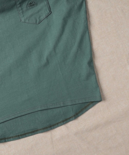 CAMP7（キャンプセブン）の「【CAMP7】テープロゴロンＴ（Tシャツ/カットソー・レディース・ホワイト/ブラック/グリーン・M/L）」の20枚目の写真