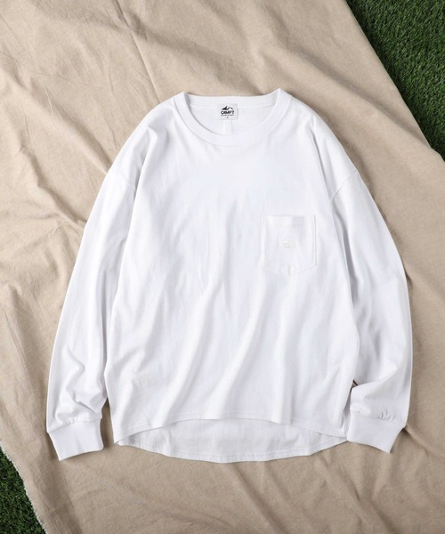 CAMP7（キャンプセブン）の「【CAMP7】テープロゴロンＴ（Tシャツ/カットソー・レディース・ホワイト/ブラック/グリーン・M/L）」の22枚目の写真