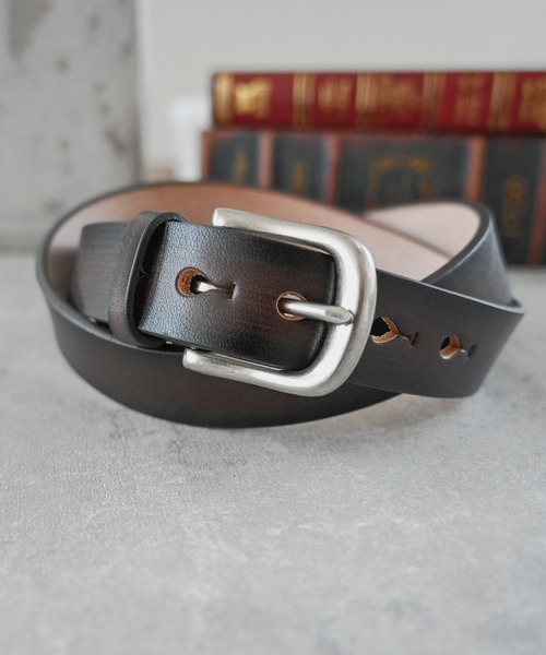 Editors Draw（エディターズドロー）の「30mm グラデーションベルト（ベルト・メンズ・ブラック/ダークブラウン/ネイビー/ブラウン/レッド/イエロー/グリーン・FREE）」の2枚目の写真