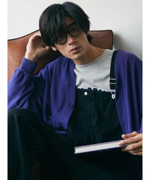 CRAFT STANDARD BOUTIQUE（クラフトスタンダードブティック）の「【BIG】ピグメントダイカーディガン　＊（カーディガン/ボレロ・メンズ・チャコールグレー/ライトグレー/パープル/ライトブラウン・LL/M/L）」の12枚目の写真