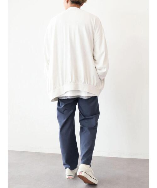 CRAFT STANDARD BOUTIQUE（クラフトスタンダードブティック）の「【BIG】ピグメントダイカーディガン　＊（カーディガン/ボレロ・メンズ・チャコールグレー/ライトグレー/パープル/ライトブラウン・LL/M/L）」の10枚目の写真