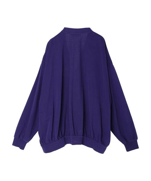 CRAFT STANDARD BOUTIQUE（クラフトスタンダードブティック）の「【BIG】ピグメントダイカーディガン　＊（カーディガン/ボレロ・メンズ・チャコールグレー/ライトグレー/パープル/ライトブラウン・LL/M/L）」の6枚目の写真