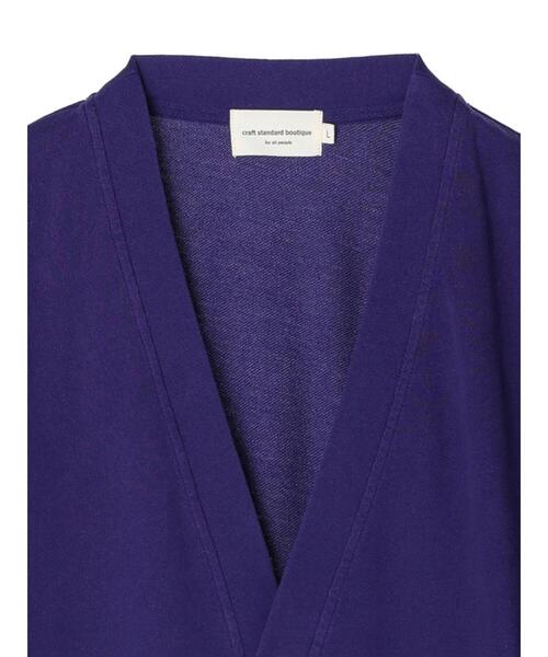 CRAFT STANDARD BOUTIQUE（クラフトスタンダードブティック）の「【BIG】ピグメントダイカーディガン　＊（カーディガン/ボレロ・メンズ・チャコールグレー/ライトグレー/パープル/ライトブラウン・LL/M/L）」の22枚目の写真