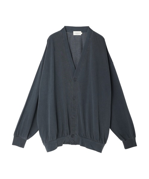 CRAFT STANDARD BOUTIQUE（クラフトスタンダードブティック）の「【BIG】ピグメントダイカーディガン　＊（カーディガン/ボレロ・メンズ・チャコールグレー/ライトグレー/パープル/ライトブラウン・LL/M/L）」の2枚目の写真