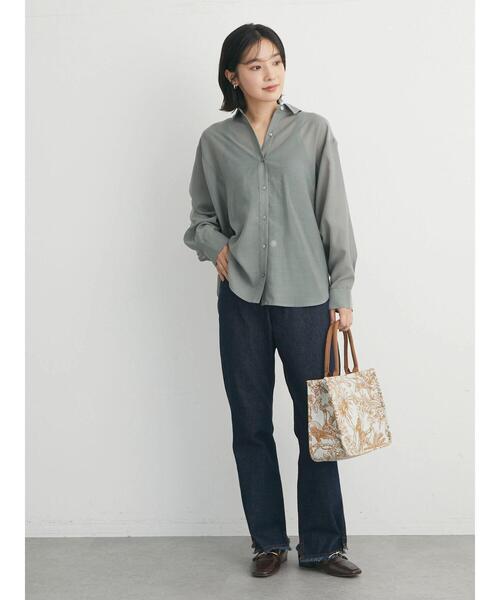 ELENCARE DUE(エレンカーレデュエ)の「・ELENCARE DUE シアーキリカエシャツチュニック(シャツ/ブラウス・レディース・ブラック/ブラウン/グレイッシュベージュ/ピンク系その他2・FREE)」の13枚目の写真