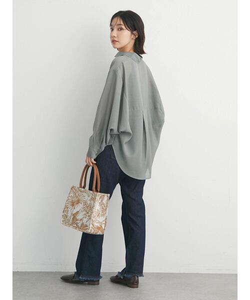 ELENCARE DUE(エレンカーレデュエ)の「・ELENCARE DUE シアーキリカエシャツチュニック(シャツ/ブラウス・レディース・ブラック/ブラウン/グレイッシュベージュ/ピンク系その他2・FREE)」の19枚目の写真