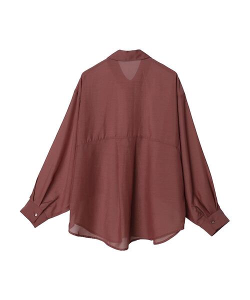 ELENCARE DUE(エレンカーレデュエ)の「・ELENCARE DUE シアーキリカエシャツチュニック(シャツ/ブラウス・レディース・ブラック/ブラウン/グレイッシュベージュ/ピンク系その他2・FREE)」の21枚目の写真