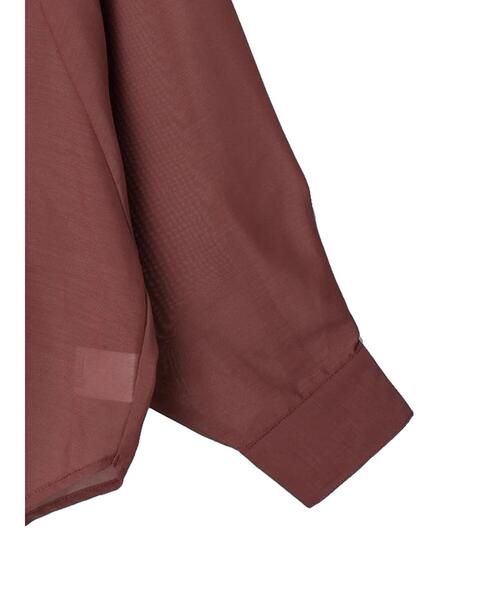 ELENCARE DUE(エレンカーレデュエ)の「・ELENCARE DUE シアーキリカエシャツチュニック(シャツ/ブラウス・レディース・ブラック/ブラウン/グレイッシュベージュ/ピンク系その他2・FREE)」の16枚目の写真