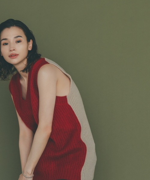 sawa takai（サワ タカイ）の「NOMAD VEST（ベスト・レディース・レッド系その他・S）」の5枚目の写真