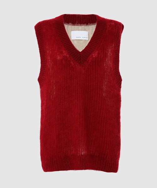 sawa takai（サワ タカイ）の「NOMAD VEST（ベスト・レディース・レッド系その他・S）」の2枚目の写真