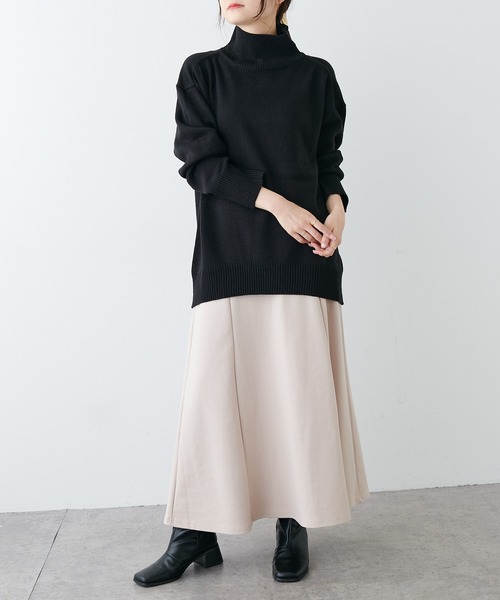 PUAL CE CIN（ピュアルセシン）の「【Du noir】ウォッシャブルニットハイネックプルオーバー（ニット/セーター・レディース・ブラック/グレー/レッド/グリーン・FREE）」の15枚目の写真