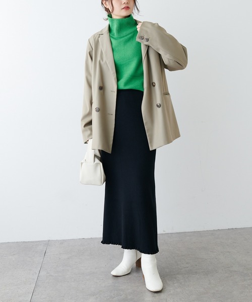 PUAL CE CIN（ピュアルセシン）の「【Du noir】ウォッシャブルニットハイネックプルオーバー（ニット/セーター・レディース・ブラック/グレー/レッド/グリーン・FREE）」の18枚目の写真