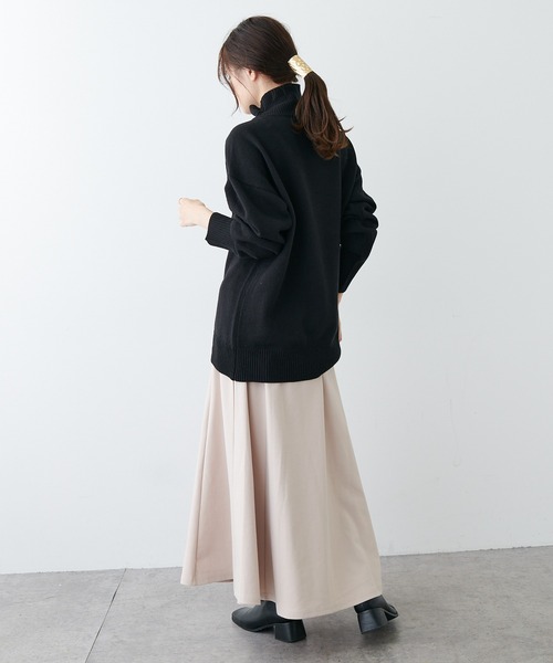 PUAL CE CIN（ピュアルセシン）の「【Du noir】ウォッシャブルニットハイネックプルオーバー（ニット/セーター・レディース・ブラック/グレー/レッド/グリーン・FREE）」の19枚目の写真