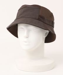 polcadot | FAKE LEATHER PW BUCKET HAT/フェイクレザー パッチワーク バケットハット(ハット)