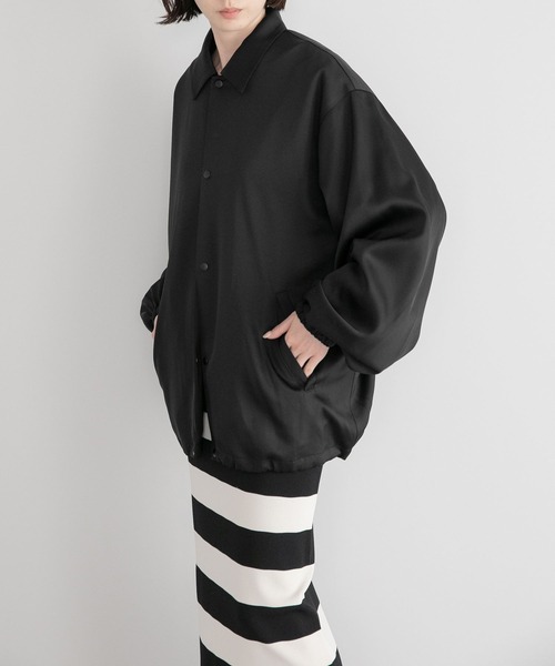 yuw(ユウ)の「UNISEXコーチジャケット 166045(ナイロンジャケット・レディース・ブラック・FREE)」の7枚目の写真
