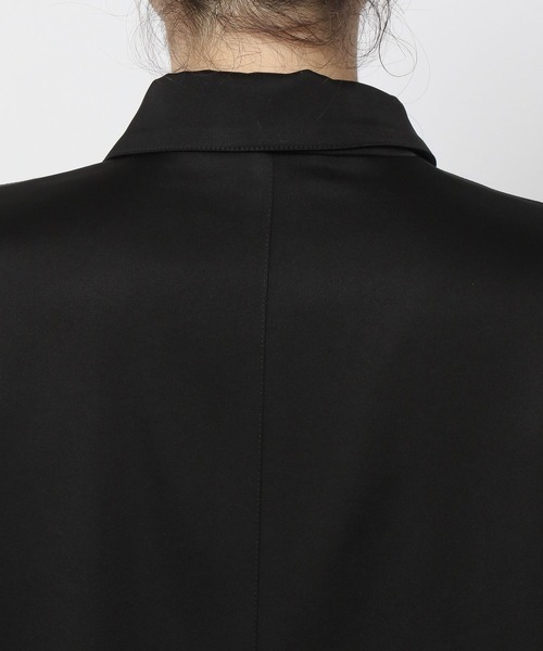 yuw(ユウ)の「UNISEXコーチジャケット 166045(ナイロンジャケット・レディース・ブラック・FREE)」の3枚目の写真