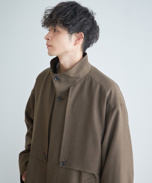 LOWRYS FARM(ローリーズファーム)の「メランジツイルヨークコート 123213(トレンチコート・メンズ・ブラック/ブラウン/アイボリー・MEDIUM/LARGE)」の14枚目の写真