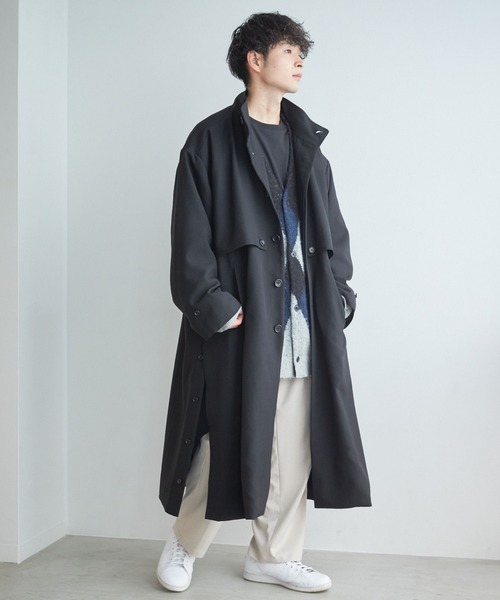 LOWRYS FARM(ローリーズファーム)の「メランジツイルヨークコート 123213(トレンチコート・メンズ・ブラック/ブラウン/アイボリー・MEDIUM/LARGE)」の17枚目の写真