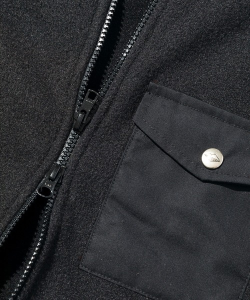 Battenwear（バテンウエア）の「【Battenwear/バテンウェア】米国製 フリースジャケット/WARM-UP FLEECE（ブルゾン・メンズ・オリーブ/ブラック/ベージュ系その他・LARGE/MEDIUM/SMALL/X-LARGE）」の5枚目の写真