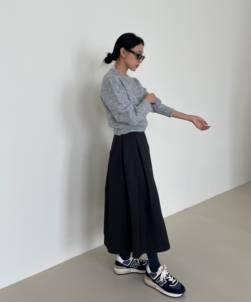 Didot.showroom(ディドット ショールーム)の「ミックスカラーラウンドニット(ニット/セーター・レディース・ライトブルーグレー/ベージュ/オレンジ/モカ/ブラウン・FREE)」の13枚目の写真