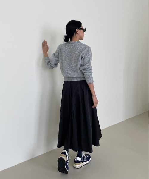 Didot.showroom(ディドット ショールーム)の「ミックスカラーラウンドニット(ニット/セーター・レディース・ライトブルーグレー/ベージュ/オレンジ/モカ/ブラウン・FREE)」の12枚目の写真