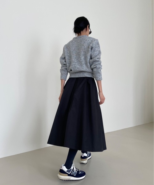 Didot.showroom(ディドット ショールーム)の「ミックスカラーラウンドニット(ニット/セーター・レディース・ライトブルーグレー/ベージュ/オレンジ/モカ/ブラウン・FREE)」の14枚目の写真