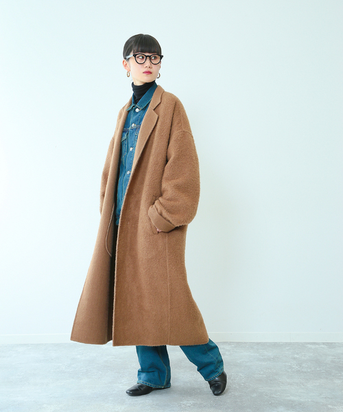 UNFOLLOW,【FOLL/フォル】ベビーキャメルハンドメイクリバーコート- WEAR
