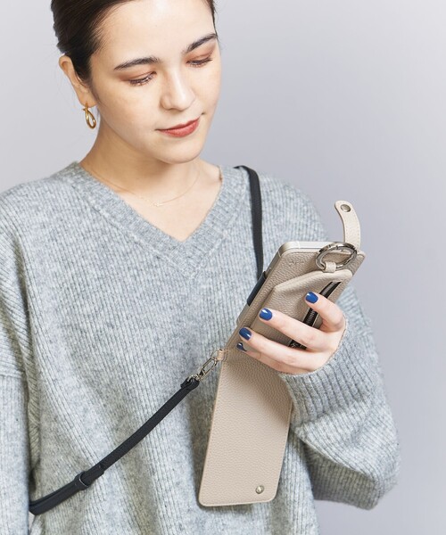 ajew(エジュー)の「<ajew>CADENAS マルチ対応Sサイズ/モバイルケース(スマホケース/カバー・レディース・オリーブ/コバルトブルー/ブラック/ケリー/オレンジ系その他/ベージュ/レッド・FREE)」の3枚目の写真