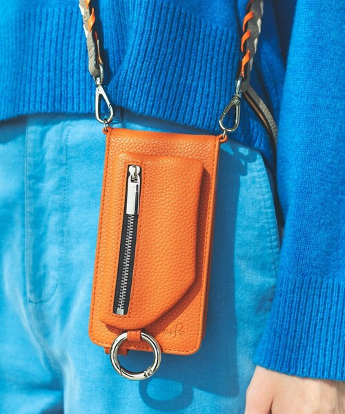 ajew(エジュー)の「<ajew>CADENAS マルチ対応Sサイズ/モバイルケース(スマホケース/カバー・レディース・オリーブ/コバルトブルー/ブラック/ケリー/オレンジ系その他/ベージュ/レッド・FREE)」の7枚目の写真