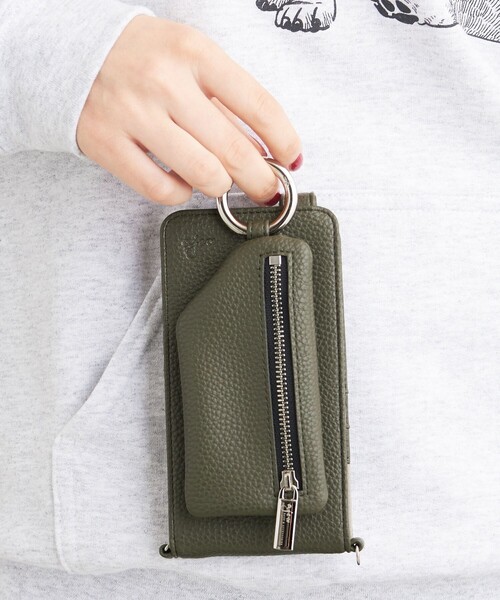 ajew(エジュー)の「<ajew>CADENAS マルチ対応Sサイズ/モバイルケース(スマホケース/カバー・レディース・オリーブ/コバルトブルー/ブラック/ケリー/オレンジ系その他/ベージュ/レッド・FREE)」の8枚目の写真