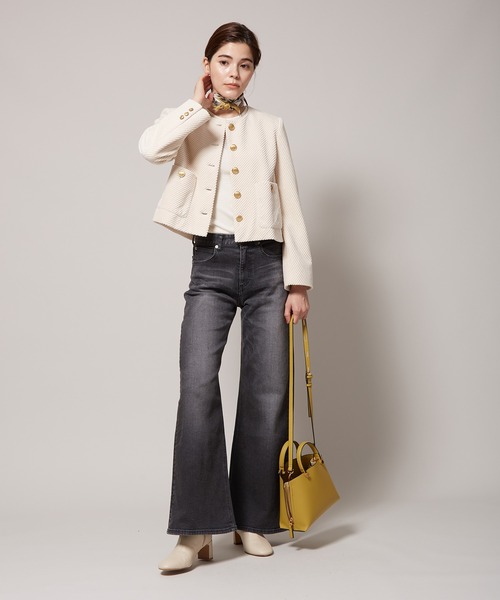 ROPE'（ロペ）の「ストレッチバギーデニムパンツ（デニムパンツ・レディース・ブラック/ブルー系その他4・38/36）」の3枚目の写真