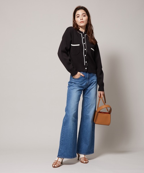 ROPE'（ロペ）の「ストレッチバギーデニムパンツ（デニムパンツ・レディース・ブラック/ブルー系その他4・38/36）」の5枚目の写真