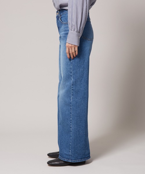 ROPE'（ロペ）の「ストレッチバギーデニムパンツ（デニムパンツ・レディース・ブラック/ブルー系その他4・38/36）」の7枚目の写真