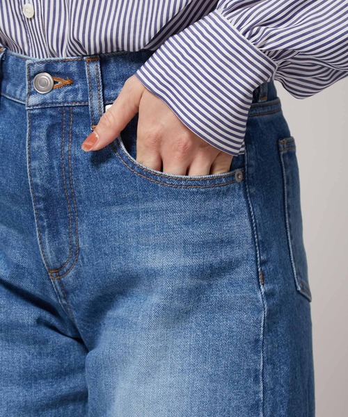 ROPE'（ロペ）の「ストレッチバギーデニムパンツ（デニムパンツ・レディース・ブラック/ブルー系その他4・38/36）」の10枚目の写真