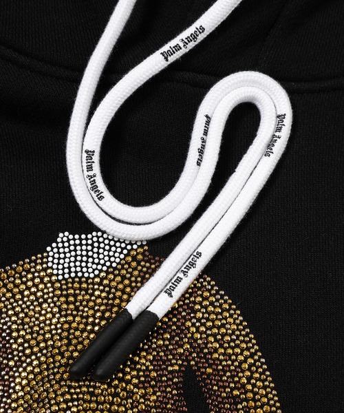 Palm Angels（パームエンジェルス）の「PA SEQUINS BEAR HOODY（パーカー・メンズ・ブラック×ゴールド・XL/M/L）」の3枚目の写真