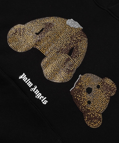 Palm Angels（パームエンジェルス）の「PA SEQUINS BEAR HOODY（パーカー・メンズ・ブラック×ゴールド・XL/M/L）」の4枚目の写真