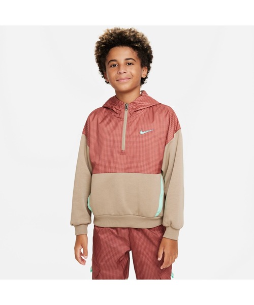 NIKE(ナイキ)の「ナイキ NIKE ナイキ YTH ODP フリース L/S トップ(パーカー・キッズ・スモークピンク/ラベンダー/ブラック・140cm/130cm/160cm/150cm)」の3枚目の写真
