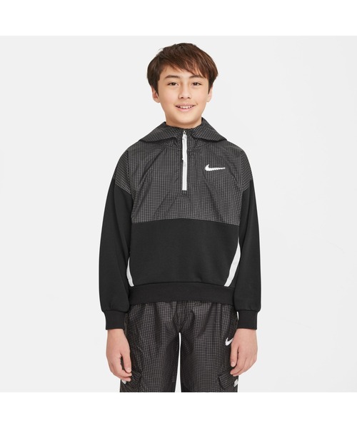 NIKE(ナイキ)の「ナイキ NIKE ナイキ YTH ODP フリース L/S トップ(パーカー・キッズ・スモークピンク/ラベンダー/ブラック・140cm/130cm/160cm/150cm)」の2枚目の写真
