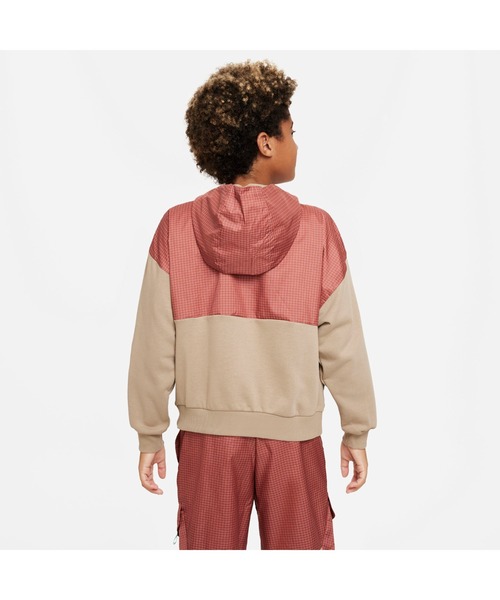 NIKE(ナイキ)の「ナイキ NIKE ナイキ YTH ODP フリース L/S トップ(パーカー・キッズ・スモークピンク/ラベンダー/ブラック・140cm/130cm/160cm/150cm)」の8枚目の写真