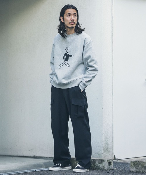 BUTWIN（バトウィン）の「『別注』BUTWIN×Sonny Label　ロゴプリントPULLOVER（スウェット・メンズ・グレー/ネイビー/グリーン・LARGE/MEDIUM）」の14枚目の写真