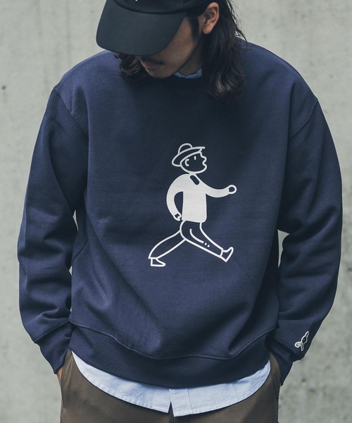 BUTWIN（バトウィン）の「『別注』BUTWIN×Sonny Label　ロゴプリントPULLOVER（スウェット・メンズ・グレー/ネイビー/グリーン・LARGE/MEDIUM）」の18枚目の写真