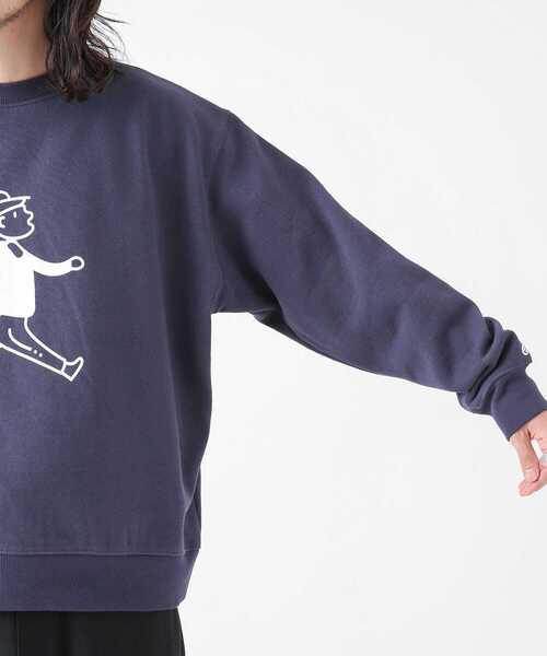 BUTWIN（バトウィン）の「『別注』BUTWIN×Sonny Label　ロゴプリントPULLOVER（スウェット・メンズ・グレー/ネイビー/グリーン・LARGE/MEDIUM）」の7枚目の写真