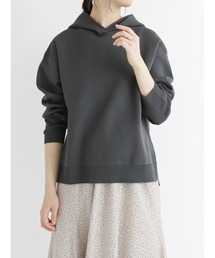 Samansa Mos2 blue | ニットパーカー【セットアップ可】(パーカー)