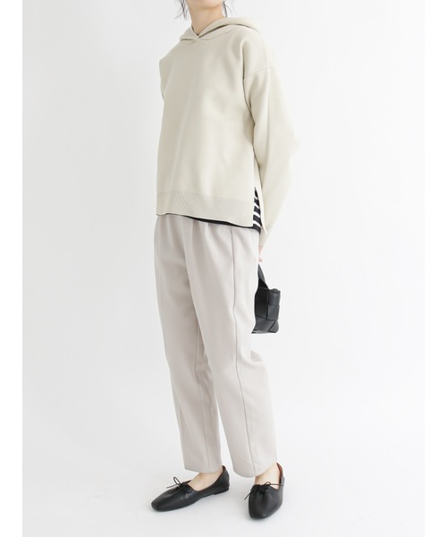 Samansa Mos2 blue(サマンサモスモスブルー)の「ニットパーカー【セットアップ可】(パーカー・レディース・モカ/チャコール/キナリ・フリ-)」の12枚目の写真