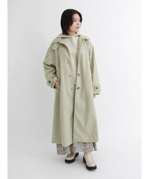 Samansa Mos2 blue(サマンサモスモスブルー)の「ニットパーカー【セットアップ可】(パーカー・レディース・モカ/チャコール/キナリ・フリ-)」の21枚目の写真