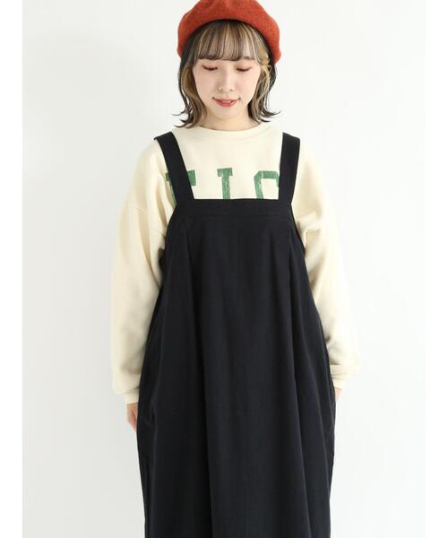 Samansa Mos2（サマンサ モスモス）の「裏起毛ロゴアソートスウェット（Tシャツ/カットソー・レディース・ベージュ/ネイビー/キナリ/グリーン/レッド/オフホワイト・ﾌﾘ-）」の14枚目の写真