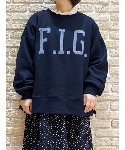 Samansa Mos2（サマンサ モスモス）の「裏起毛ロゴアソートスウェット（Tシャツ/カットソー・レディース・ベージュ/ネイビー/キナリ/グリーン/レッド/オフホワイト・ﾌﾘ-）」の5枚目の写真